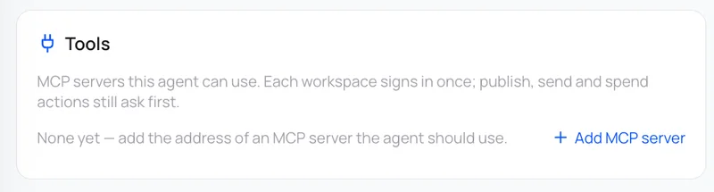 Plug it into any MCP server.